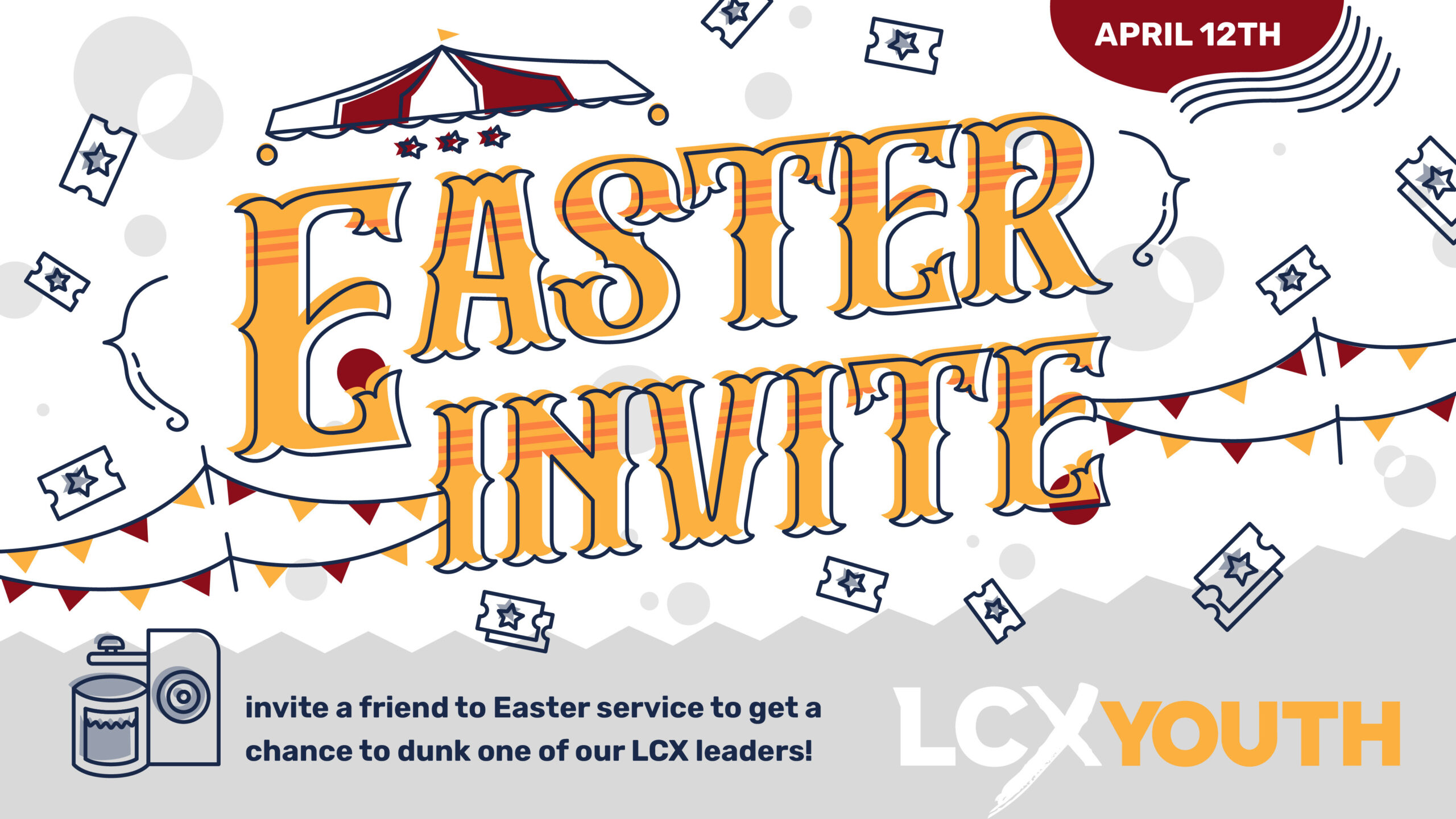 LifechurchX LCXYouth Easter Carnival invite Waterloo-Columbia IL