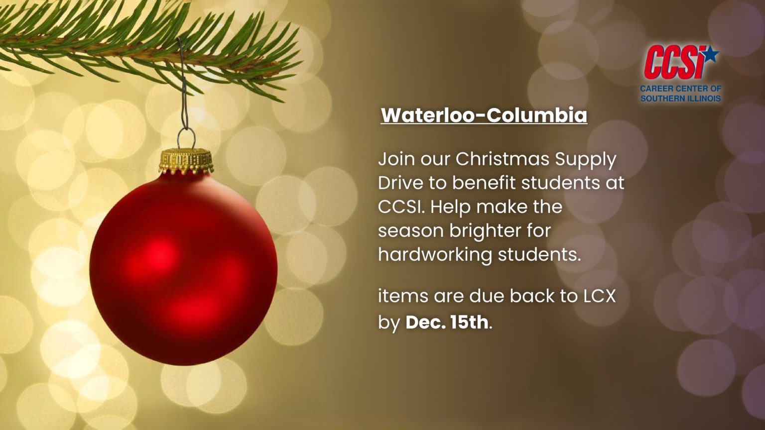 Christmas Supply Drive