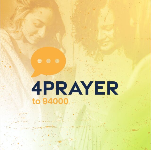 Our prayers have power because the One who hears them is all-powerful. Let us know how we can pray for you today. Leave us a comment, send us a private message, or teXt 4Prayer to 94000.