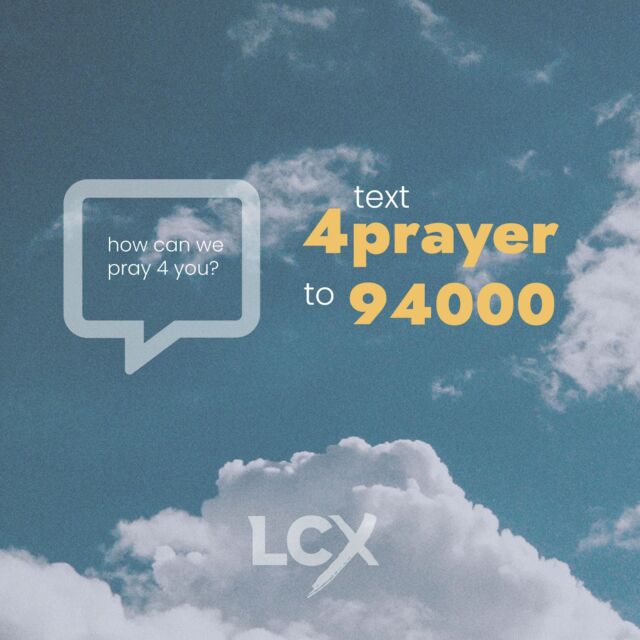 Lift up your prayers to Him! Let us know how we can pray for you by leaving us a comment, sending us a private message, or teXting 4Prayer to 94000.