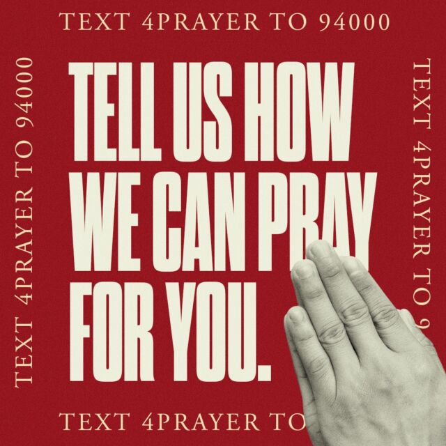 Is there something specific you'd like our church family to lift up in prayer? Maybe a personal challenge, a decision you're facing, or a desire for your walk with God. Share your requests in the comments, send us a private message, or teXt 4Prayer to 94000. Together we'll stand with you in prayer.